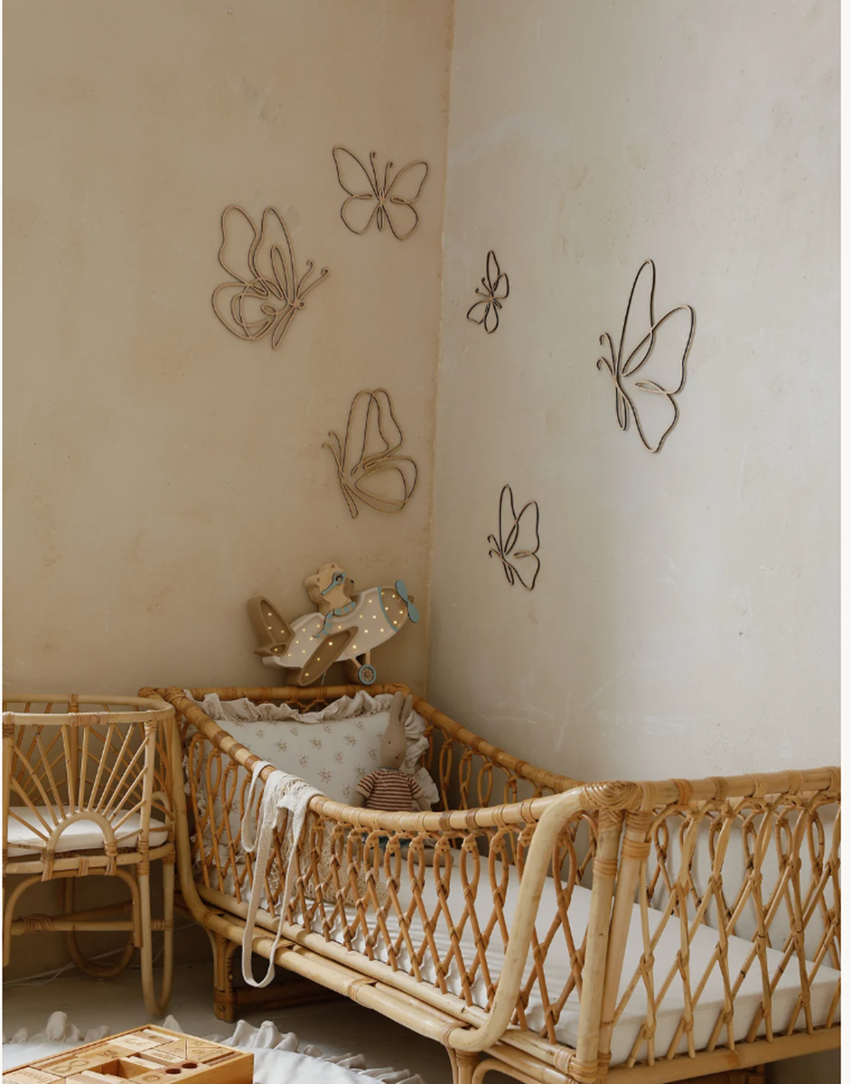 set of 6 Wooden Wall Butterfli – обзор и цена Baby Nursery Diy