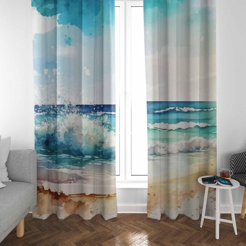Sea Wave Curtains Ocean Nature – обзор и цена Baby Nursery Youtube