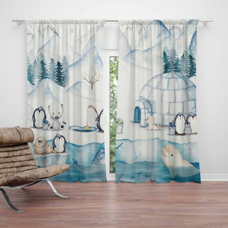 Arctic Animals Nursery Curtain – обзор и цена Baby Nursery Youtube