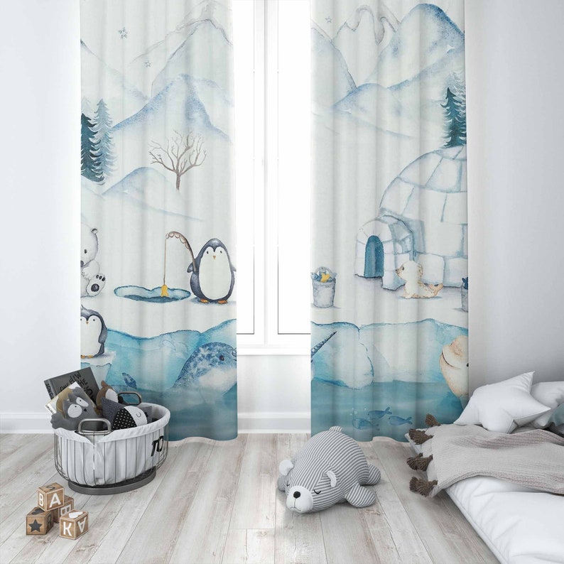 Arctic Animals Nursery Curtain – обзор и цена Baby Nursery Youtube