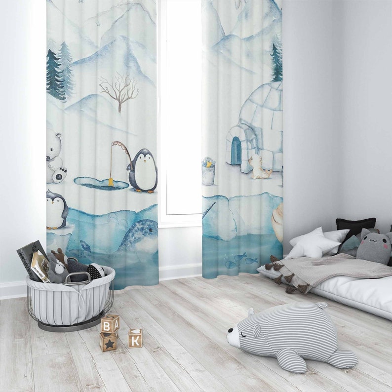 Arctic Animals Nursery Curtain – обзор и цена Baby Nursery Youtube