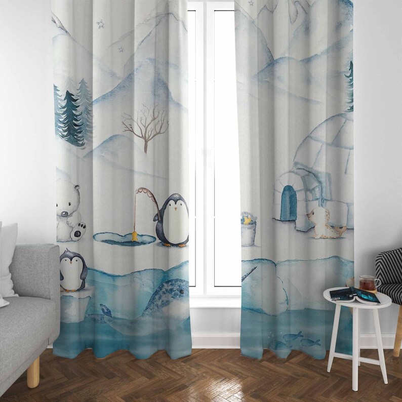 Arctic Animals Nursery Curtain – обзор и цена Baby Nursery Youtube