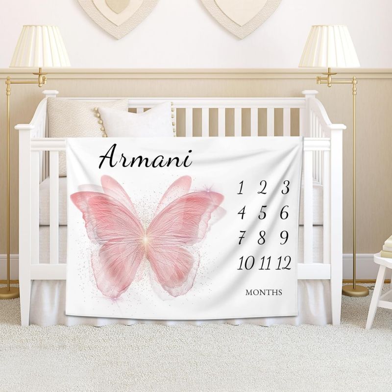 VIKAMA Pink Butterfly Baby Mil – обзор и цена Baby Nursery Pink