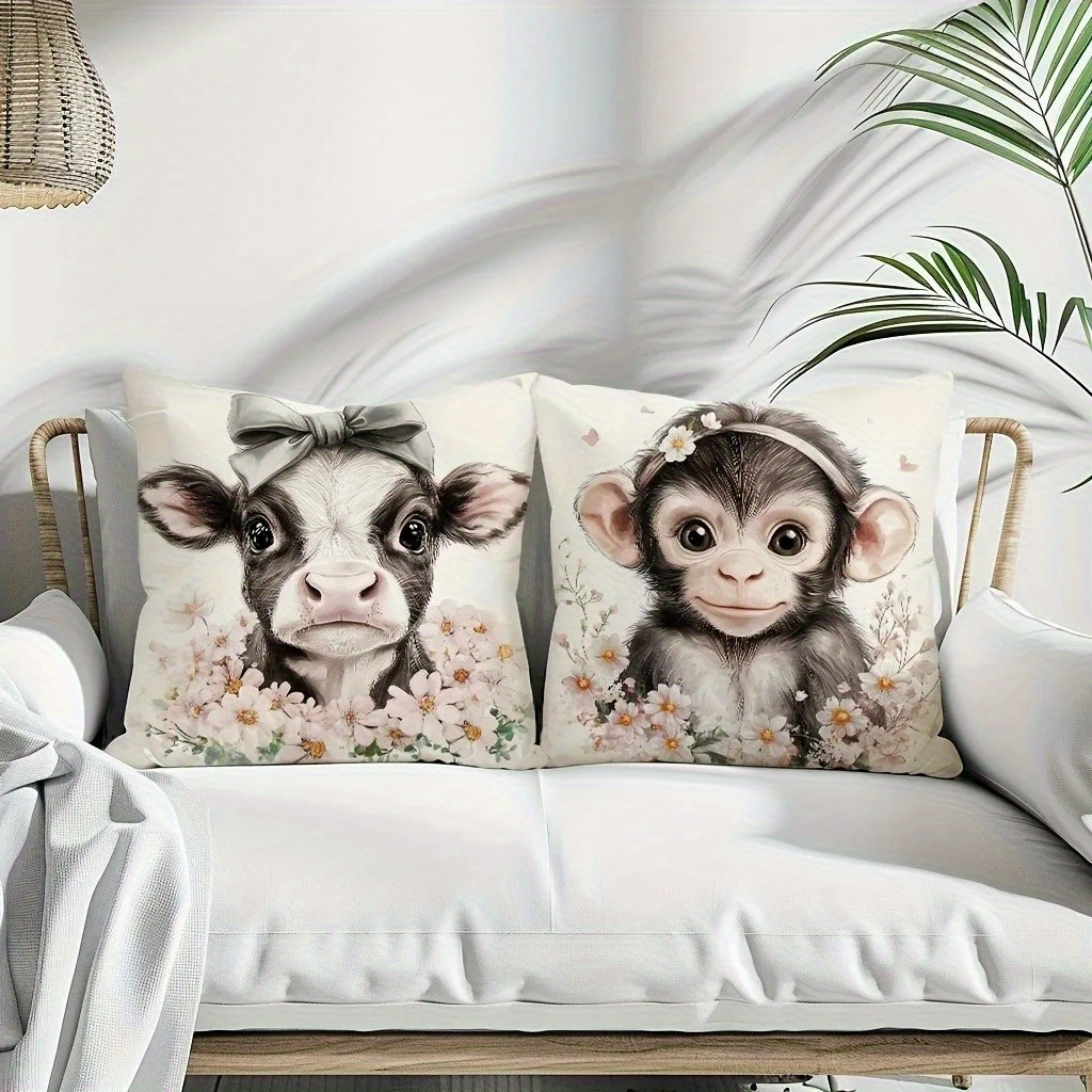 Cute Baby Farm Animal Throw Pi – обзор и цена Baby Nursery Pillow