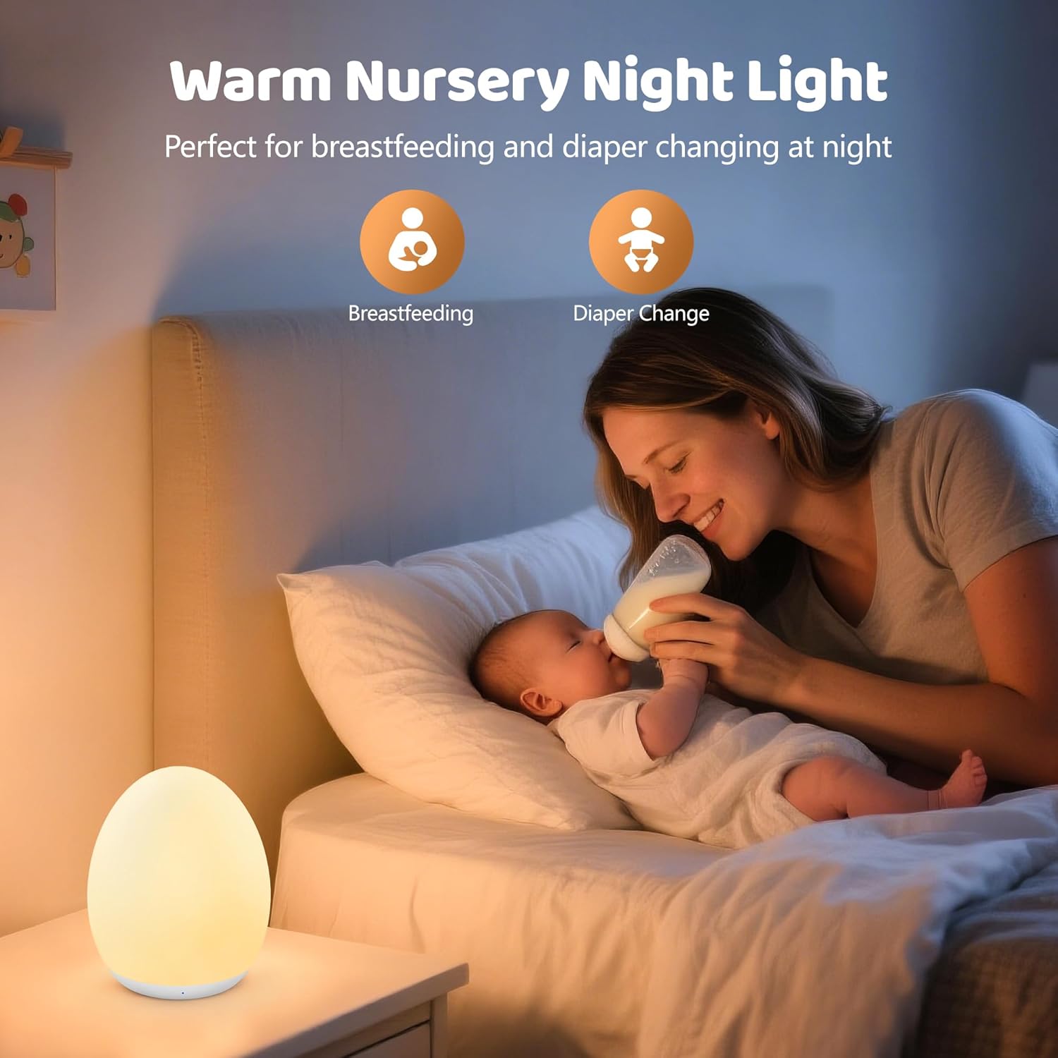 Kids Night Light Baby Egg Lamp – обзор и цена Baby Nursery Egg Light