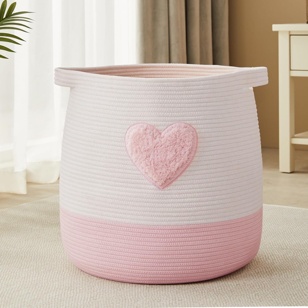 Pink Laundry Basket Hamper for – обзор и цена Baby Nursery Pink