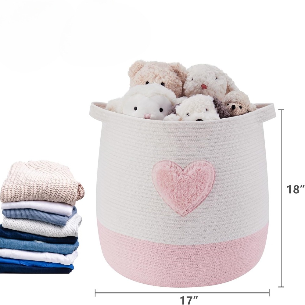 Pink Laundry Basket Hamper for – обзор и цена Baby Nursery Pink