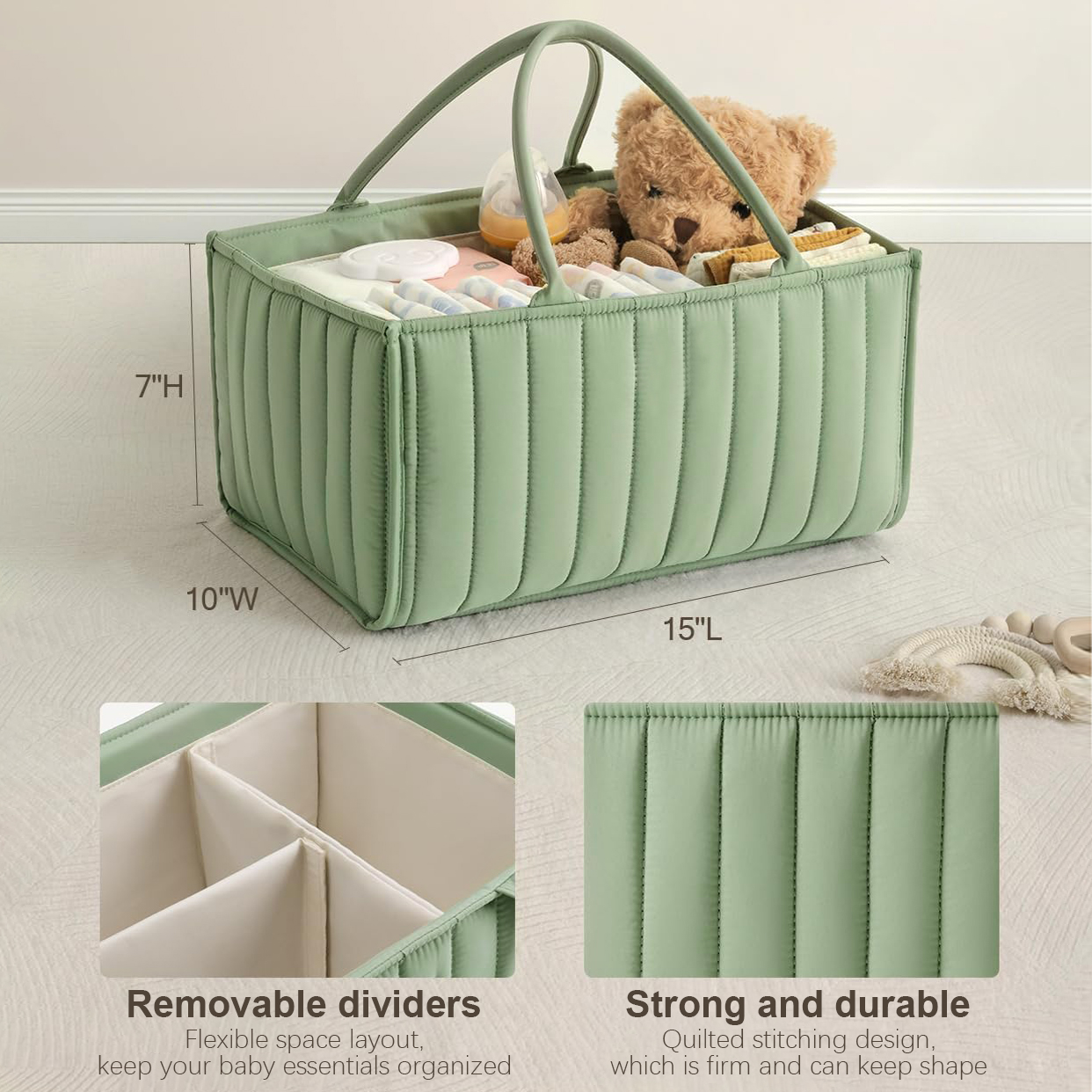 Baby Diaper Caddy Organizer, S – обзор и цена Baby Nursery Must Haves