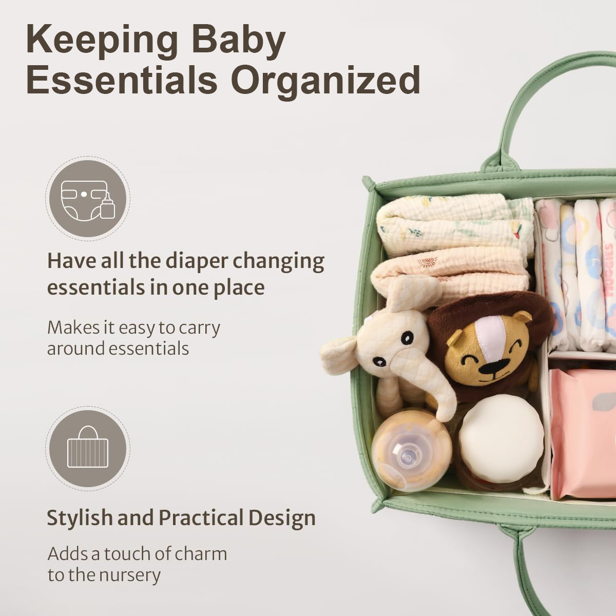 Baby Diaper Caddy Organizer, S – обзор и цена Baby Nursery Must Haves