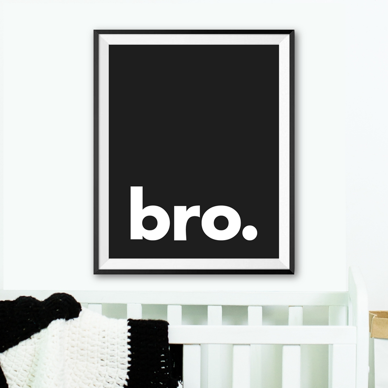Bro. Print Minimalist Typograp – обзор и цена Baby Boy Nursery Quotes