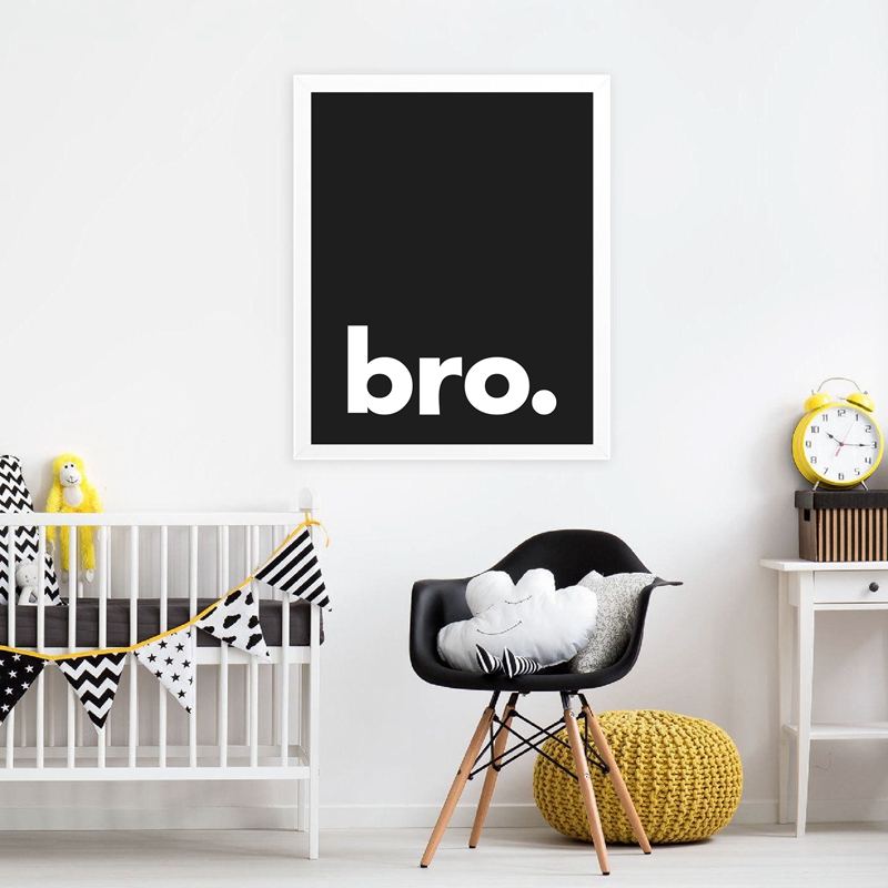 Bro. Print Minimalist Typograp – обзор и цена Baby Boy Nursery Quotes