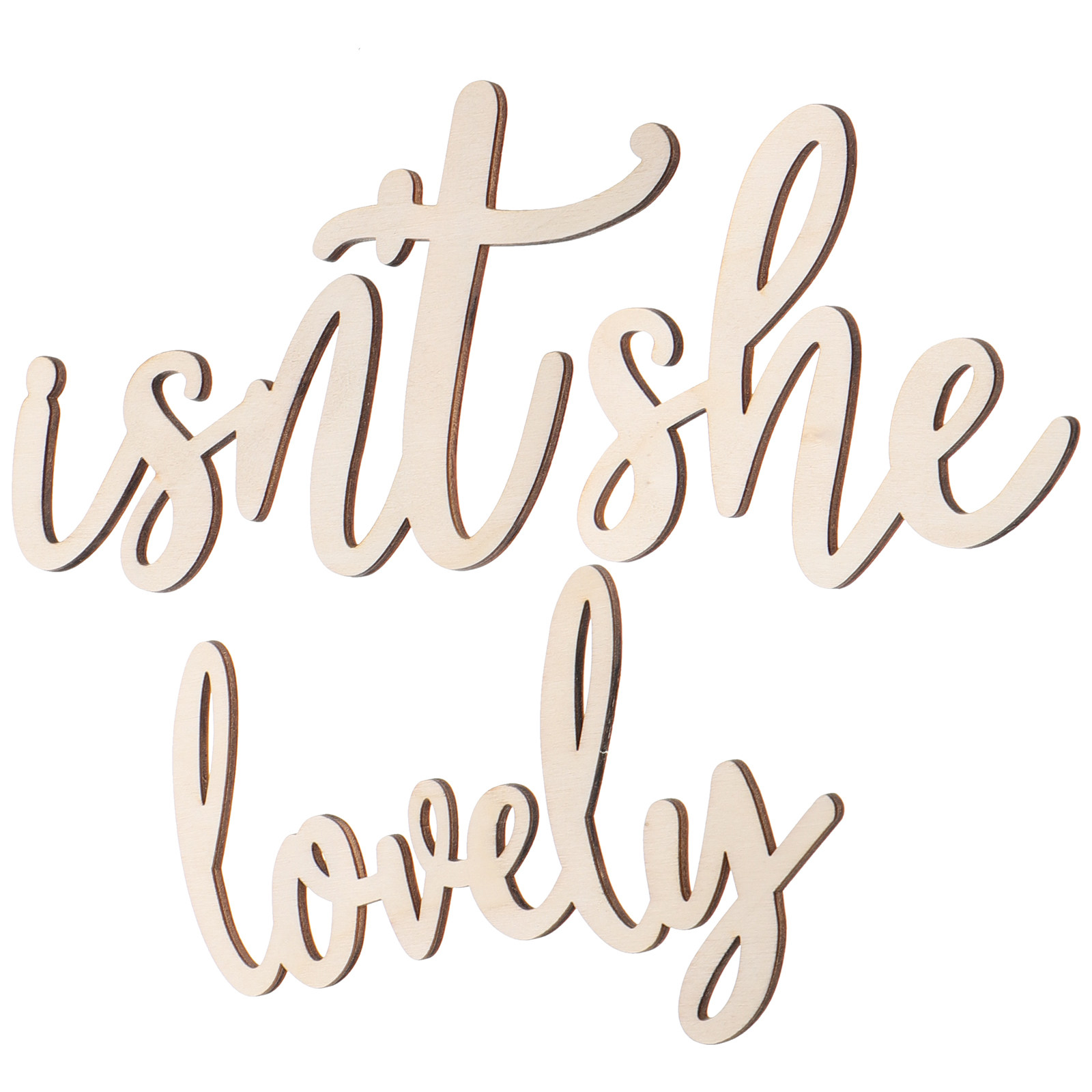 Isn't She Lovely Wooden Wall S – обзор и цена Baby Nursery Themes