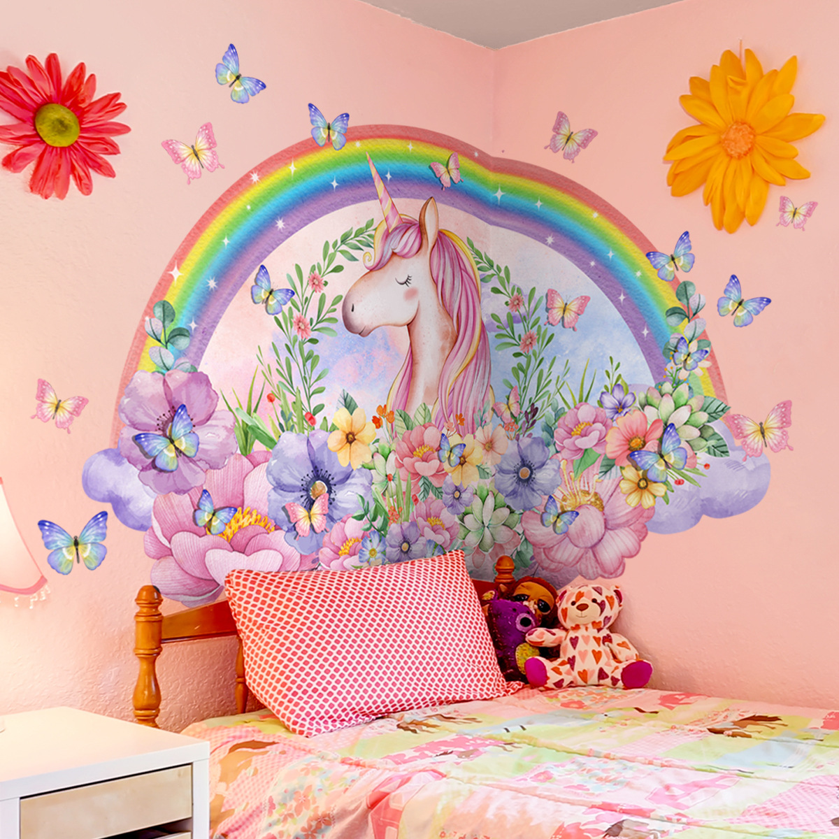 Large Unicorn Vinyl Child Wall – обзор и цена Baby Nursery Ideas Girl