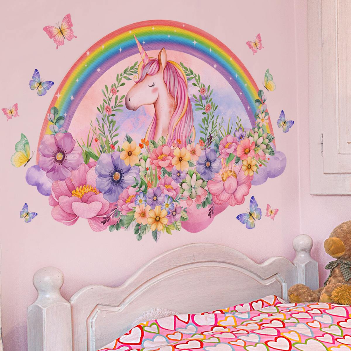Large Unicorn Vinyl Child Wall – обзор и цена Baby Nursery Ideas Girl