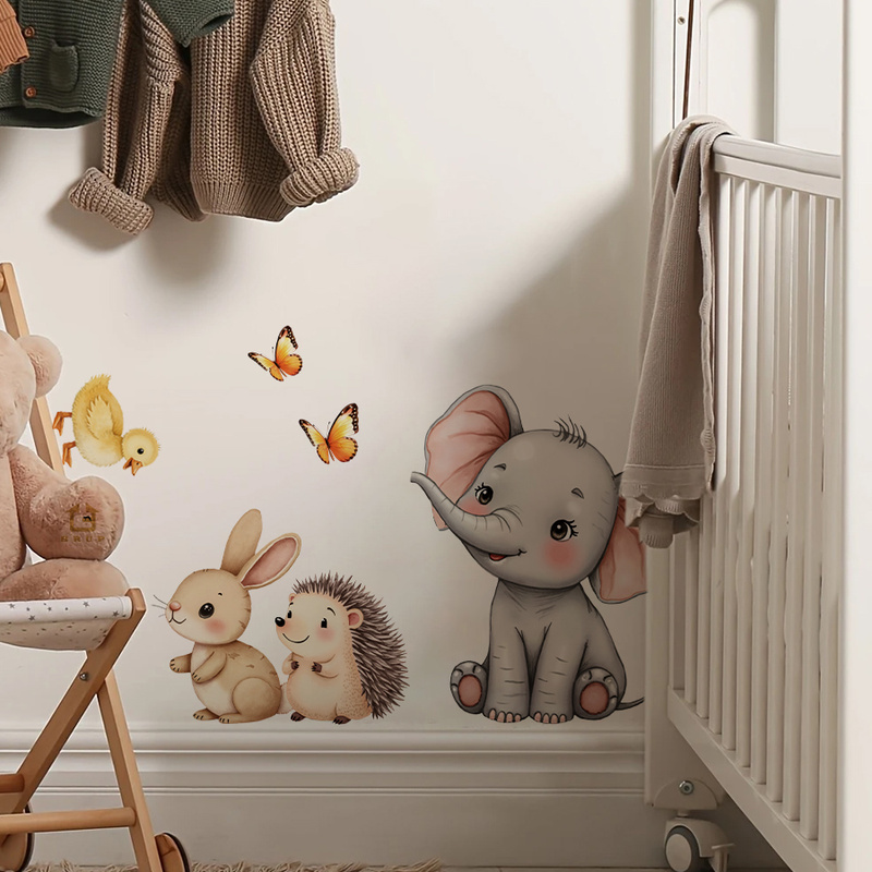 Cartoon Animal Wall Sticker -  – обзор и цена Baby Nursery Pictures
