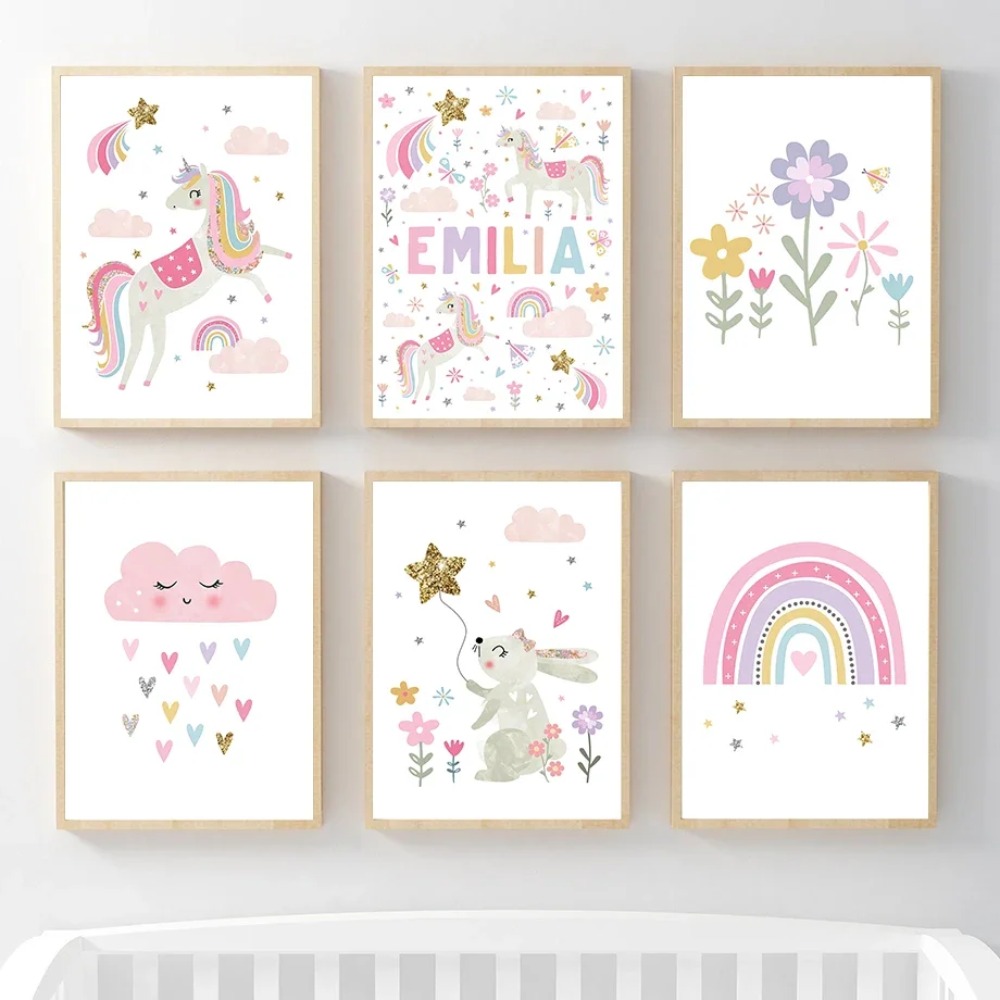 Pink Unicorn Rabbit Rainbow Cl – обзор и цена Baby Nursery Pink