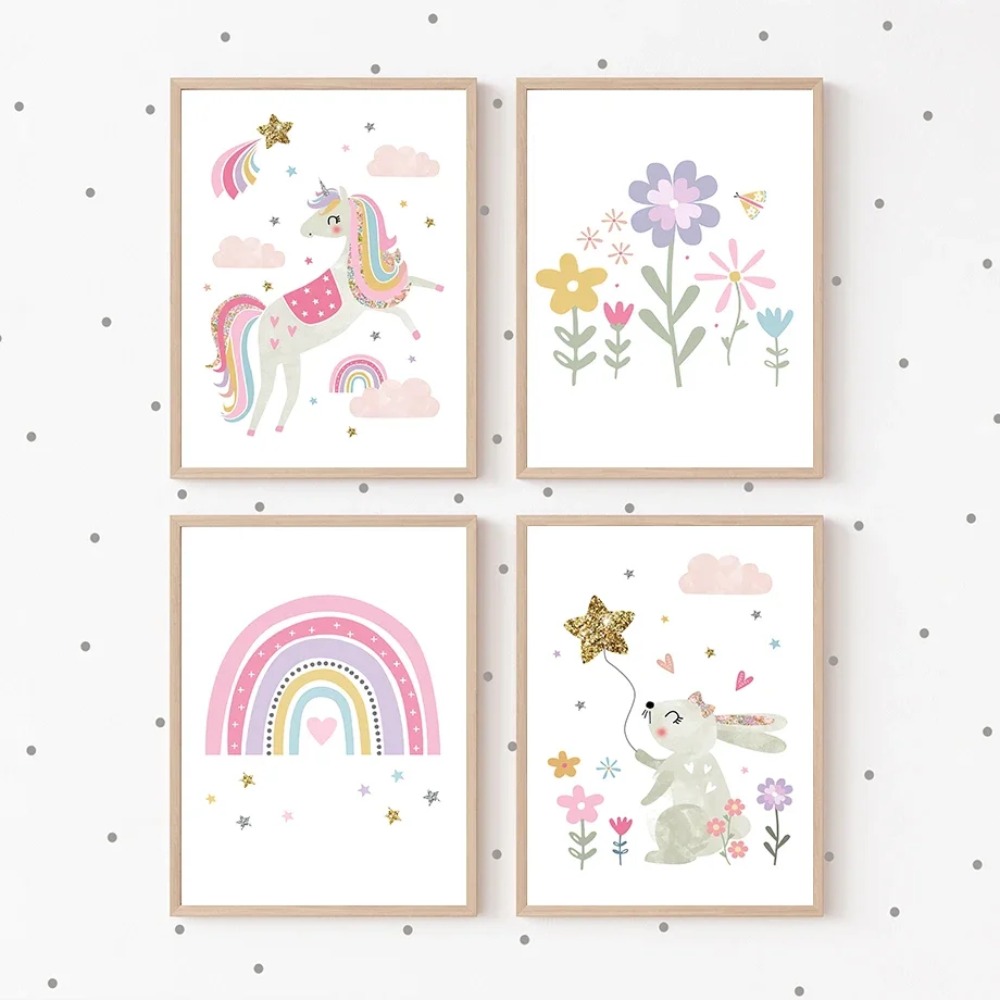 Pink Unicorn Rabbit Rainbow Cl – обзор и цена Baby Nursery Pink