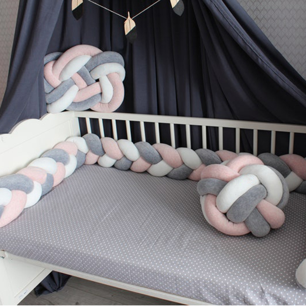 1M/2M/3M/4M Braid Baby Bed Bum – обзор и цена Baby Nursery Pillow