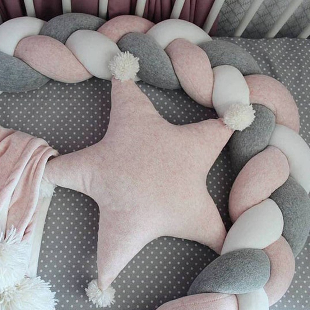 1M/2M/3M/4M Braid Baby Bed Bum – обзор и цена Baby Nursery Pillow