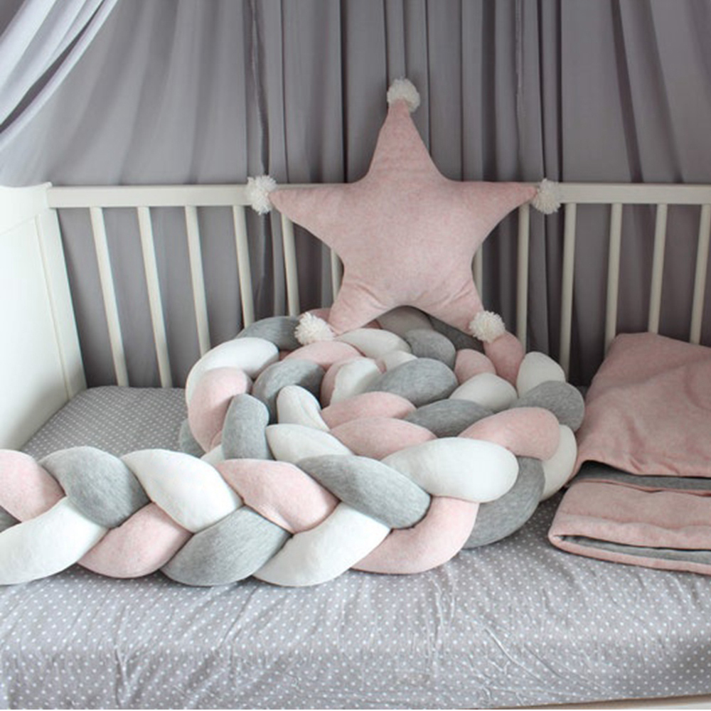 1M/2M/3M/4M Braid Baby Bed Bum – обзор и цена Baby Nursery Pillow