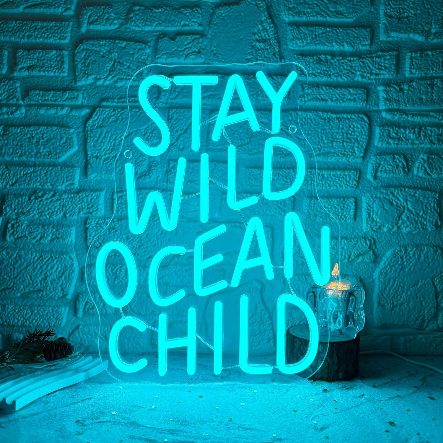 Stay Wild Ocean Child Neon Sig – обзор и цена Baby Nursery Light