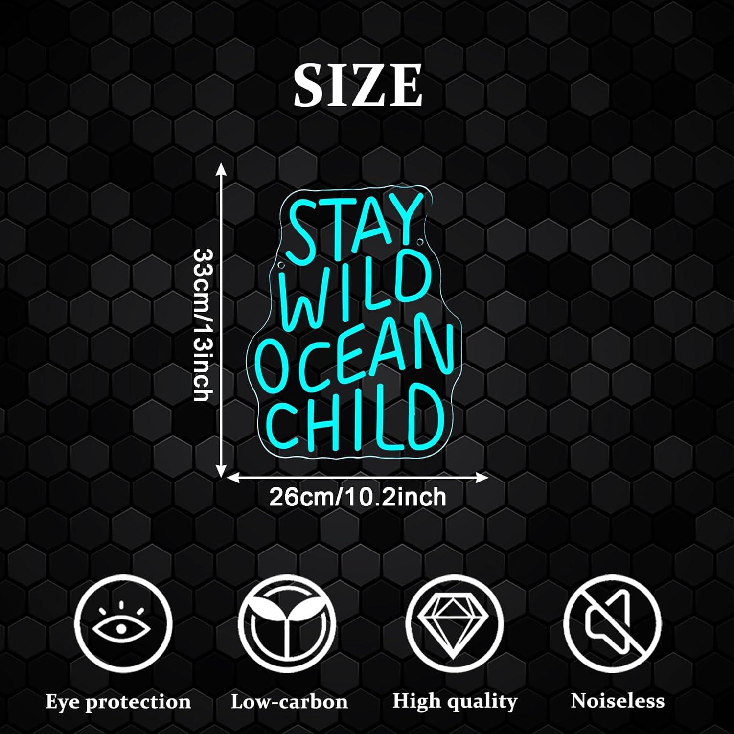 Stay Wild Ocean Child Neon Sig – обзор и цена Baby Nursery Light