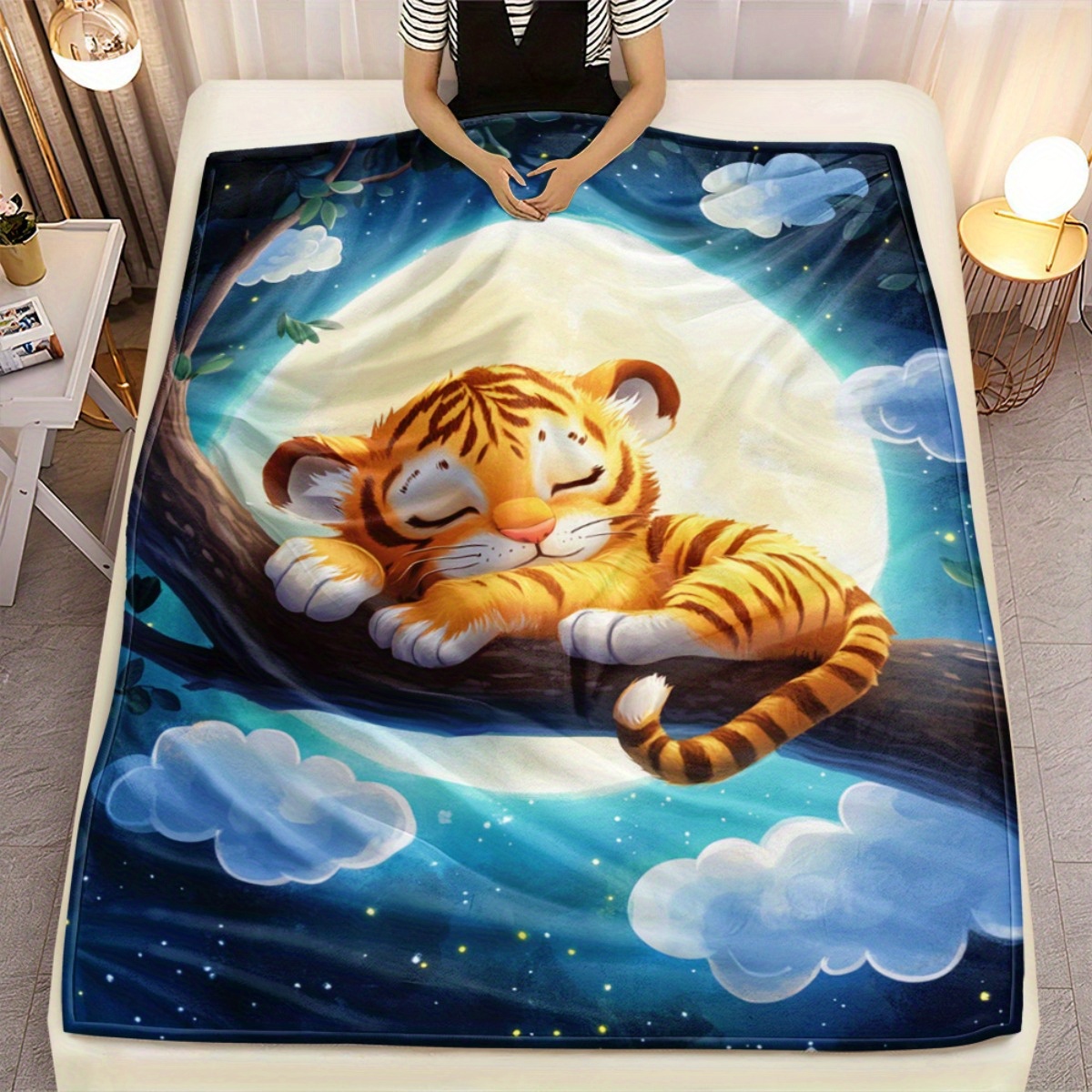 Cute sleeping tiger on tree br – обзор и цена Baby Nursery Hospital