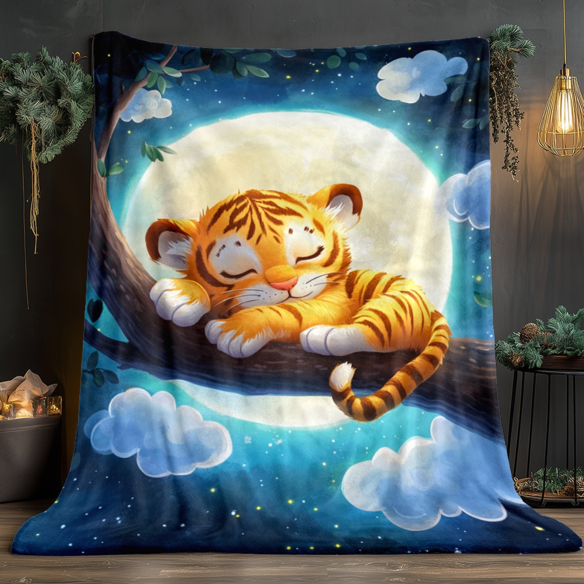 Cute sleeping tiger on tree br – обзор и цена Baby Nursery Hospital