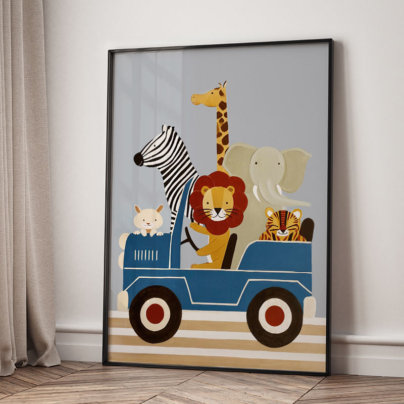 Funny Cartoon Animal Car Ballo – обзор и цена Baby Nursery Pictures