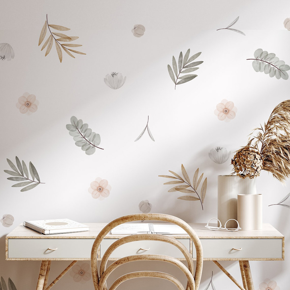 Boho Leaves Botanical DIY Wall – обзор и цена Baby Nursery Diy