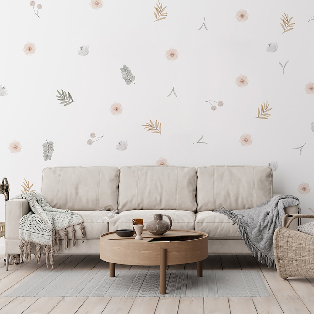 Boho Leaves Botanical DIY Wall – обзор и цена Baby Nursery Diy