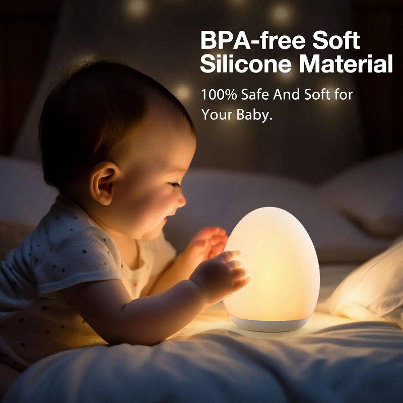 LED Dimmable Bedside Lamp Rech – обзор и цена Baby Nursery Egg Light