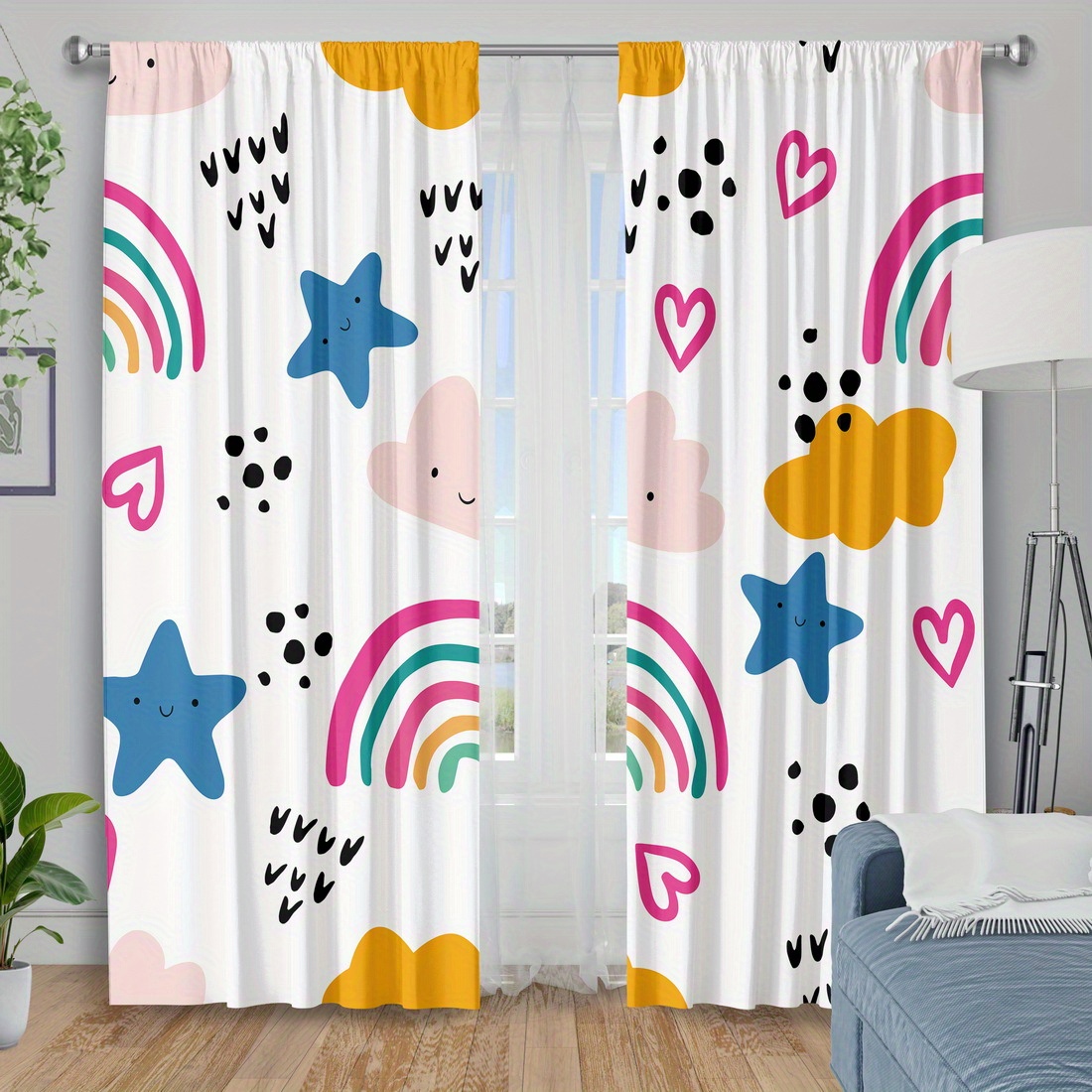 Cute Rainbow Stars Hearts Nurs – обзор и цена Baby Nursery Youtube