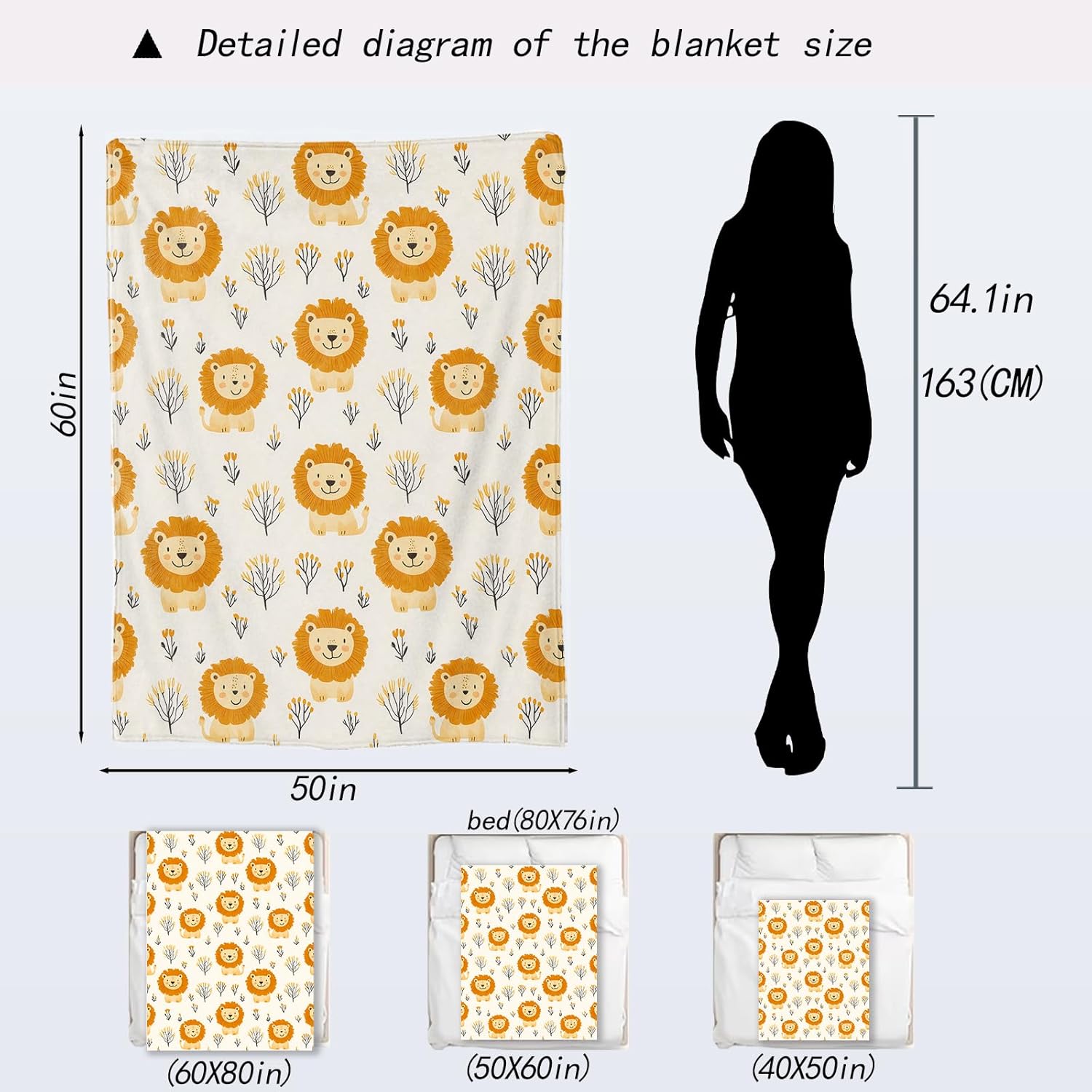 Ultra Soft Plush Lion Pattern  – обзор и цена Baby Nursery Hospital