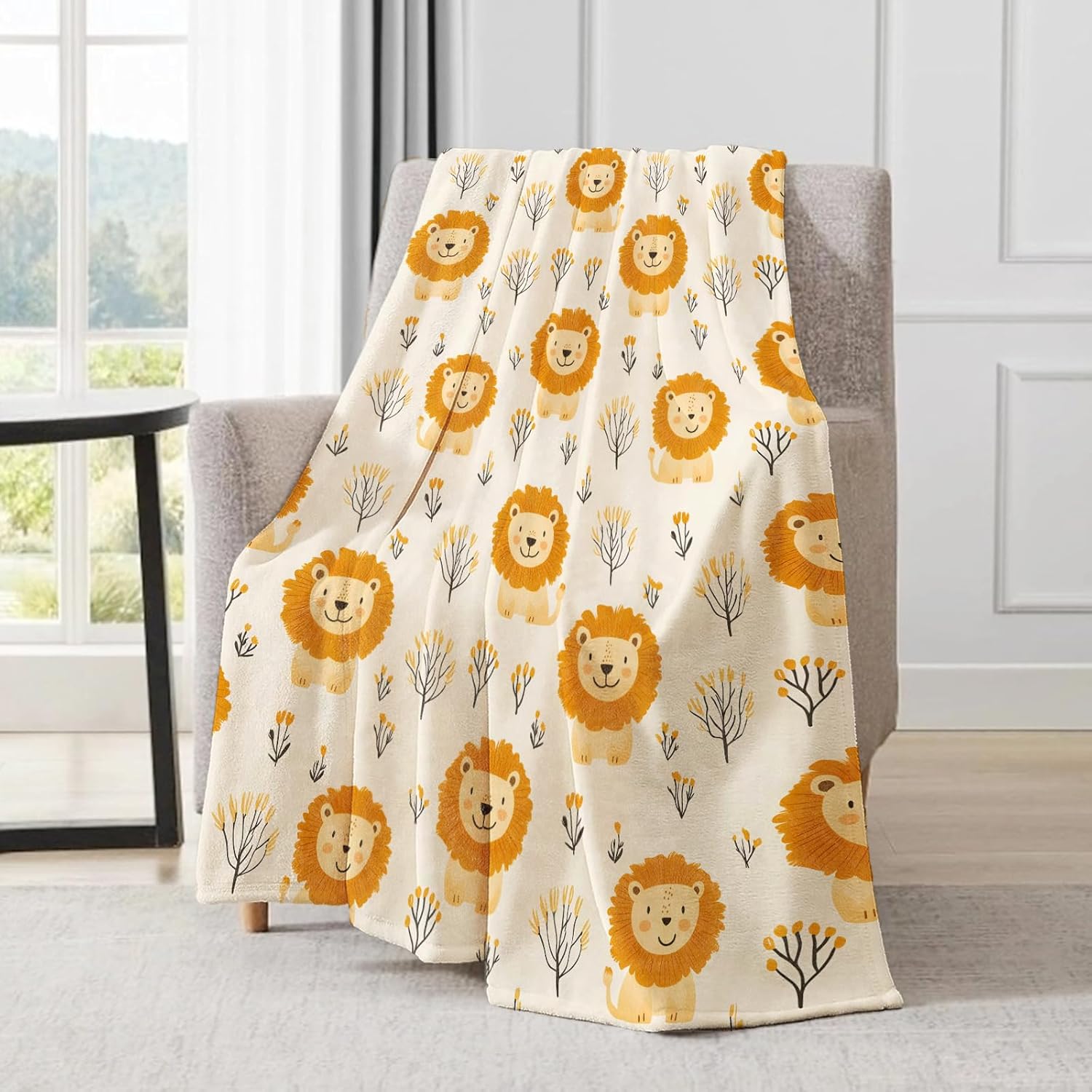 Ultra Soft Plush Lion Pattern  – обзор и цена Baby Nursery Hospital