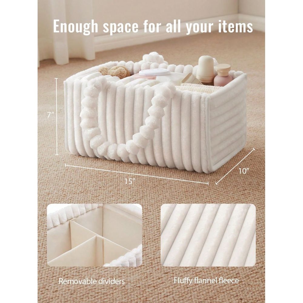 Flannel Diaper Caddy Organizer – обзор и цена Baby Nursery Must Haves