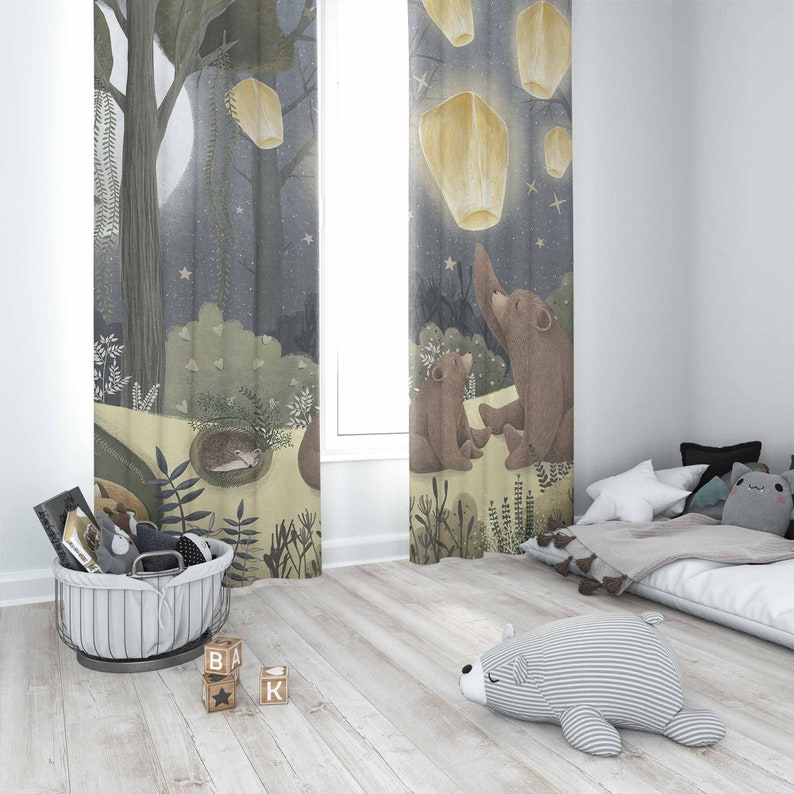 Woodland Nursery Curtains Anim – обзор и цена Baby Nursery Youtube