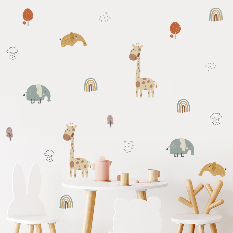 Cartoon Giraffe Elephant Anima – обзор и цена Baby Nursery Elephant