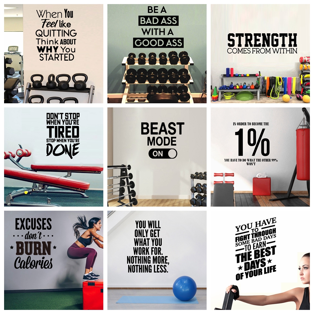 Drop Shipping GYM Wall Art Dec – обзор и цена Baby Nursery Wallpaper