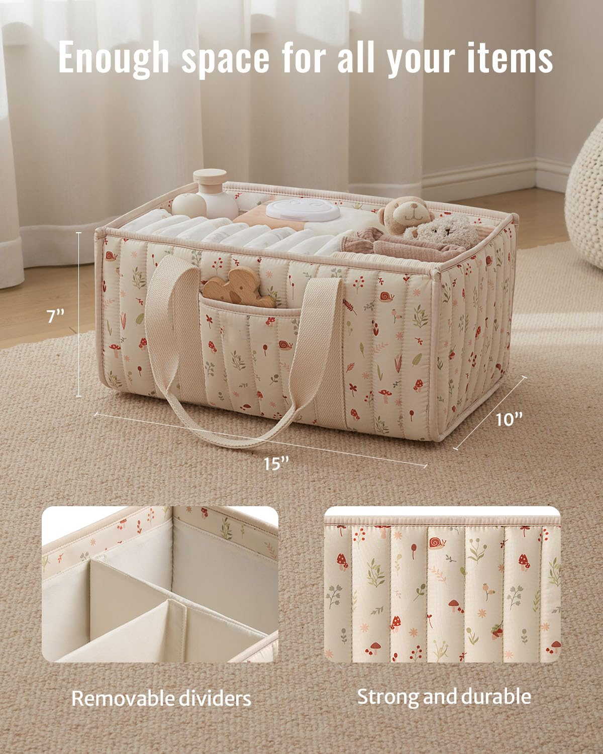 Diaper Caddy Organizer, Stylis – обзор и цена Baby Nursery Organizer