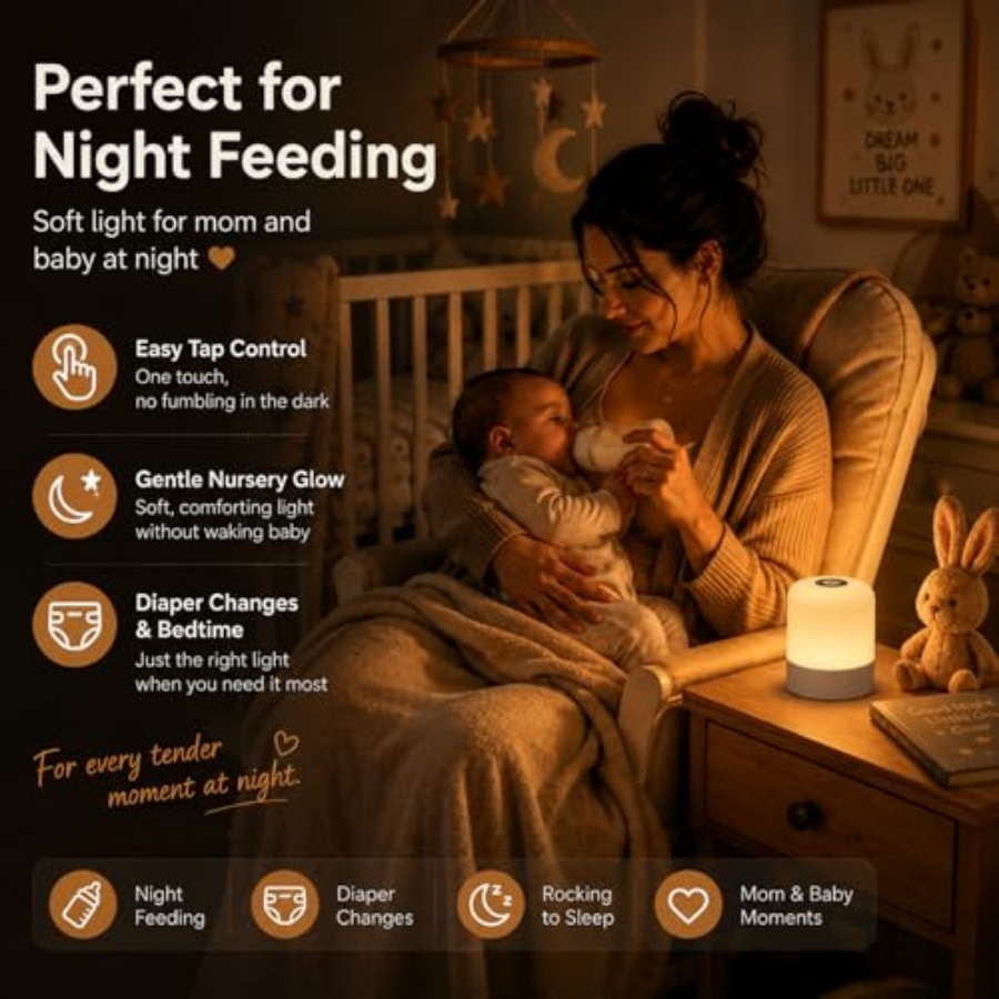 Portable Baby Night Light, 3 C – обзор и цена Baby Nursery Egg Light