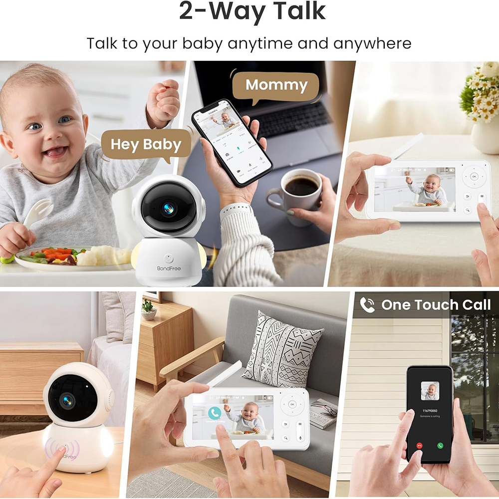 2K Baby Monitor with 2 Cameras – обзор и цена Baby Nursery Light