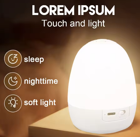 “Egg-Shaped Silicone Night Lig – обзор и цена Baby Nursery Egg Light