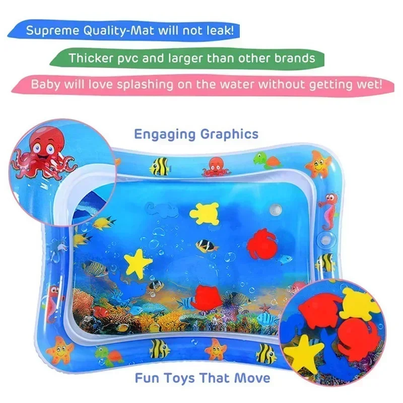 Baby Water Play Mat PVC Inflat – обзор и цена Baby Nursery Pillow