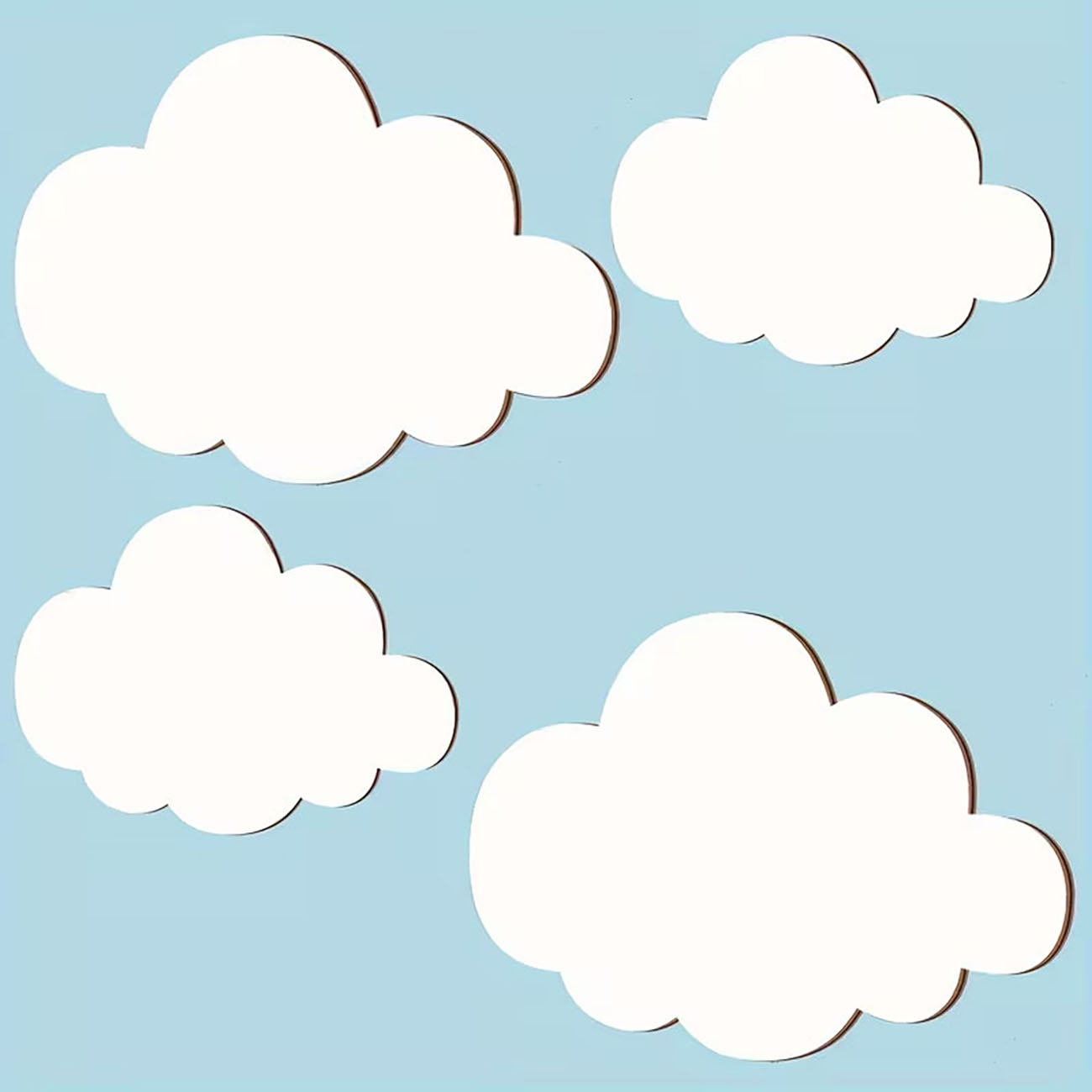 6Pcs Cloud & Eyelash Wooden Wa – обзор и цена Baby Nursery Wallpaper