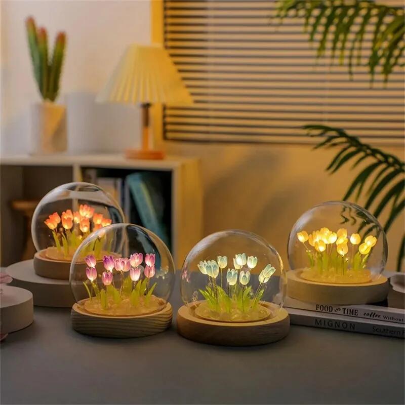 Artificial Tulip Flower Night  – обзор и цена Baby Nursery Light