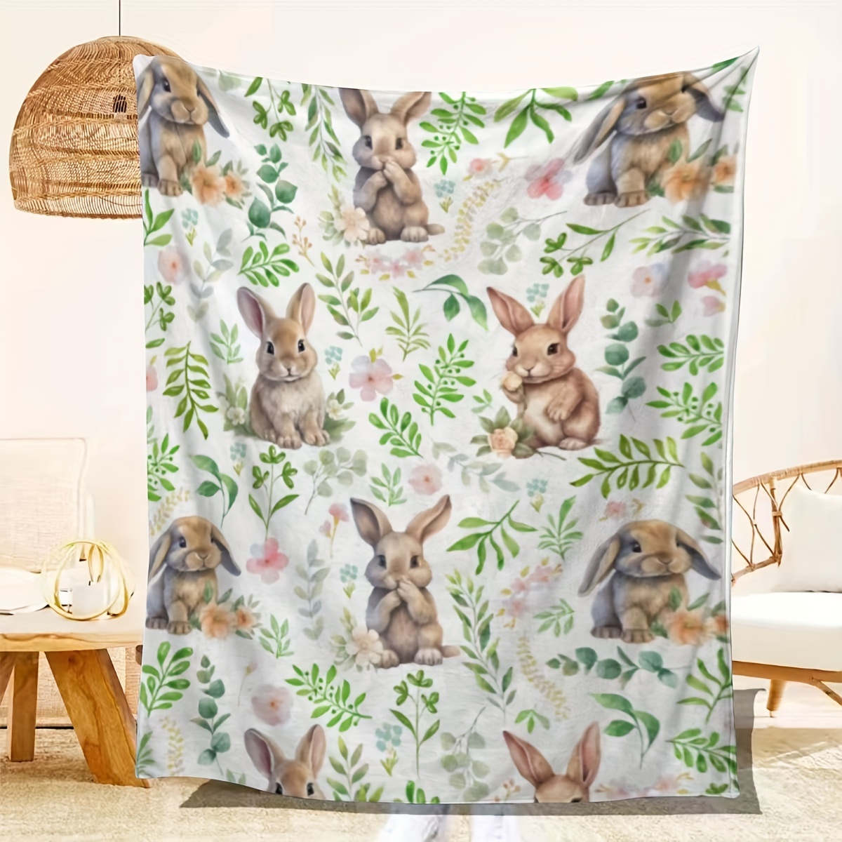 VIKAMA Bunny Themed Throw Blan – обзор и цена Baby Nursery Themes