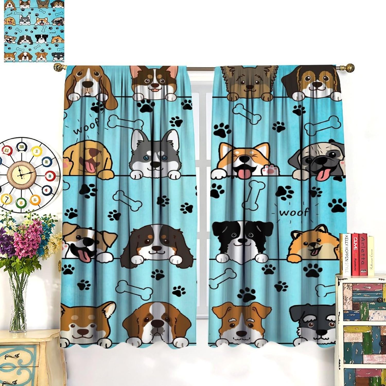 Cute Dog Curtains for Kids Gir – обзор и цена Baby Nursery Youtube