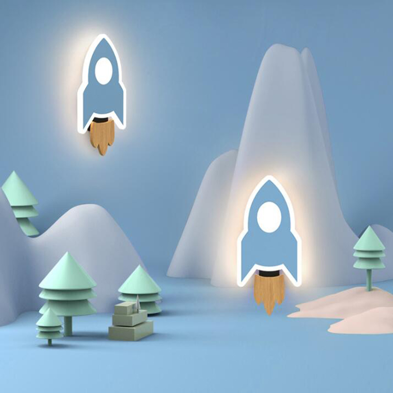 Cartoon LED Rocket Wall Lamp M – обзор и цена Baby Nursery Light